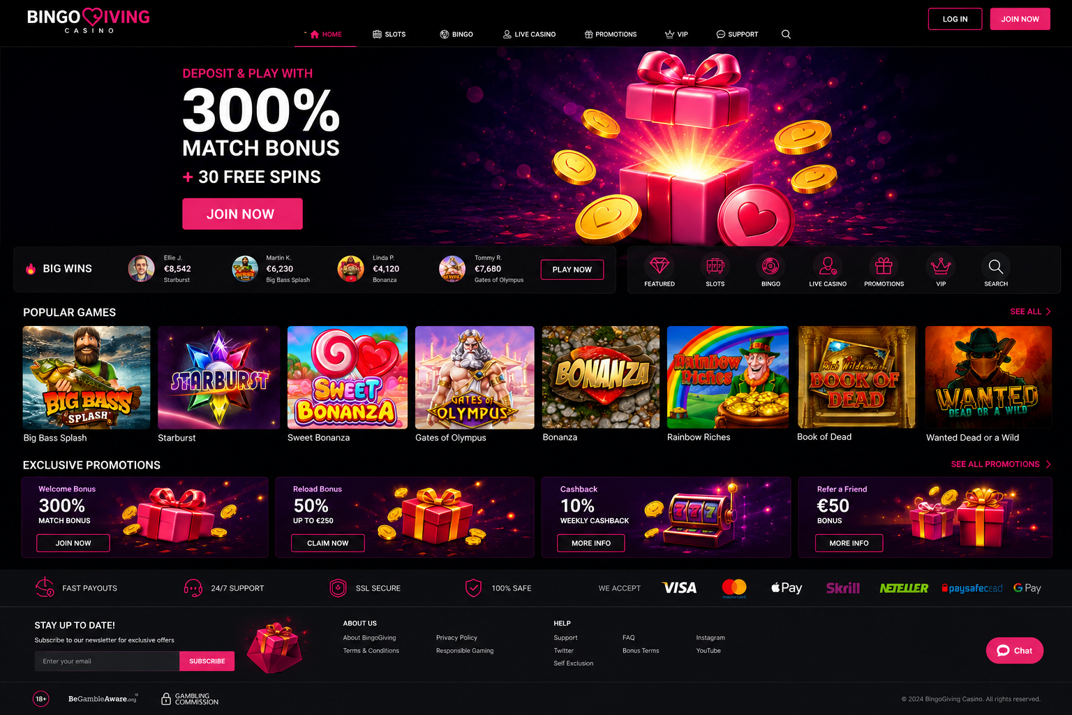 BingoGiving Casino